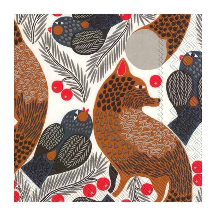 Ketunmarja serwetki 33x33 cm 20-pak - White - Marimekko