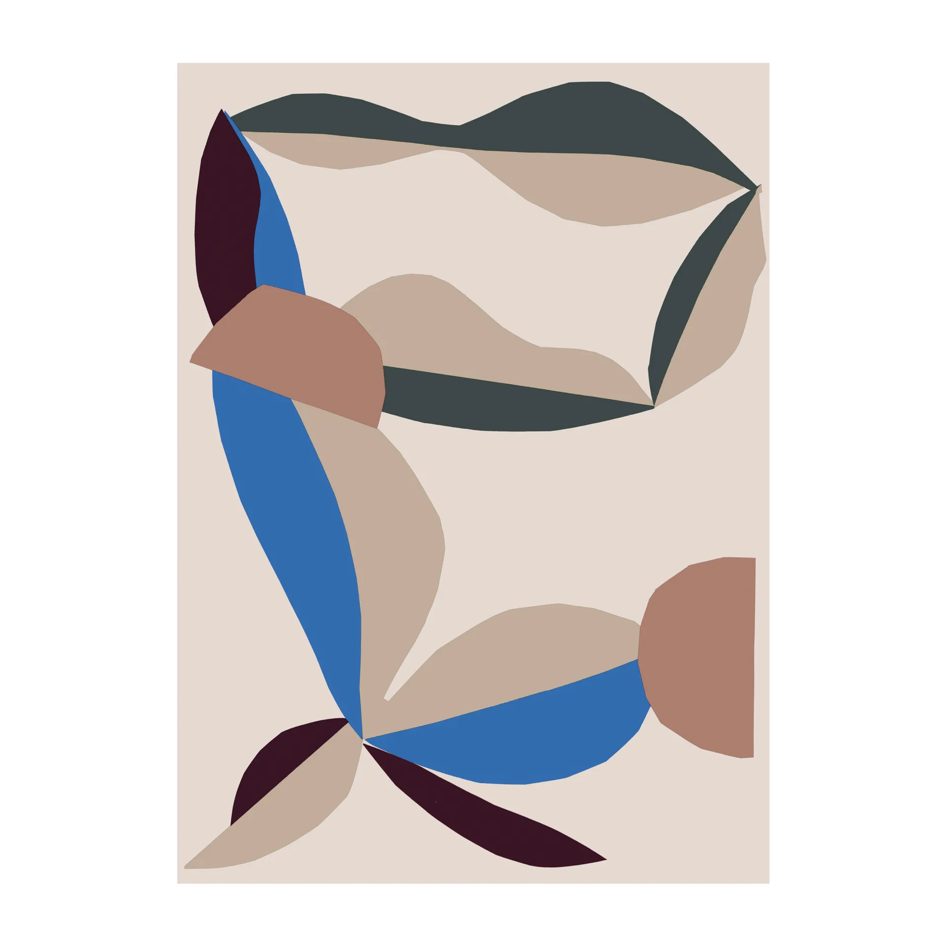 Koc Berry 130x180 cm, Cotton-red-electric-blue Marimekko