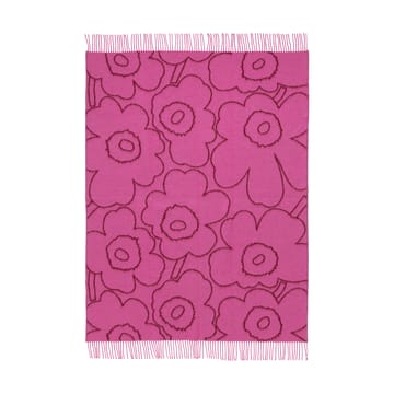 Koc Piirto Unikko 130x170 cm - Burgundy-fuchsia - Marimekko