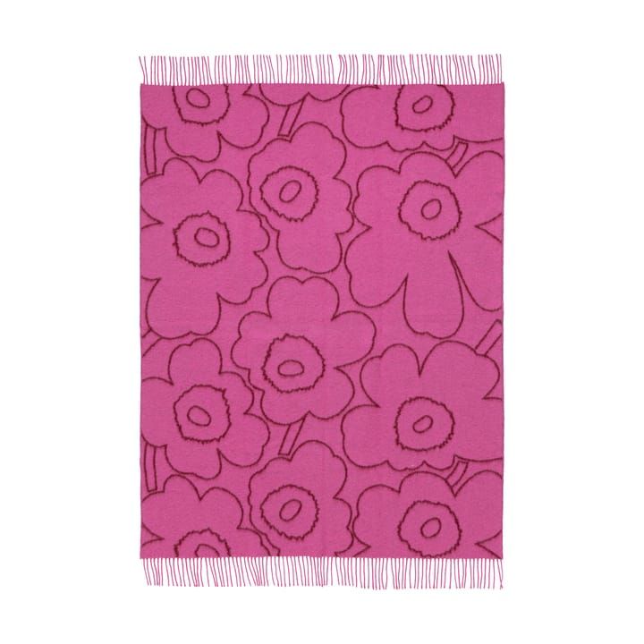 Koc Piirto Unikko 130x170 cm, Burgundy-fuchsia Marimekko