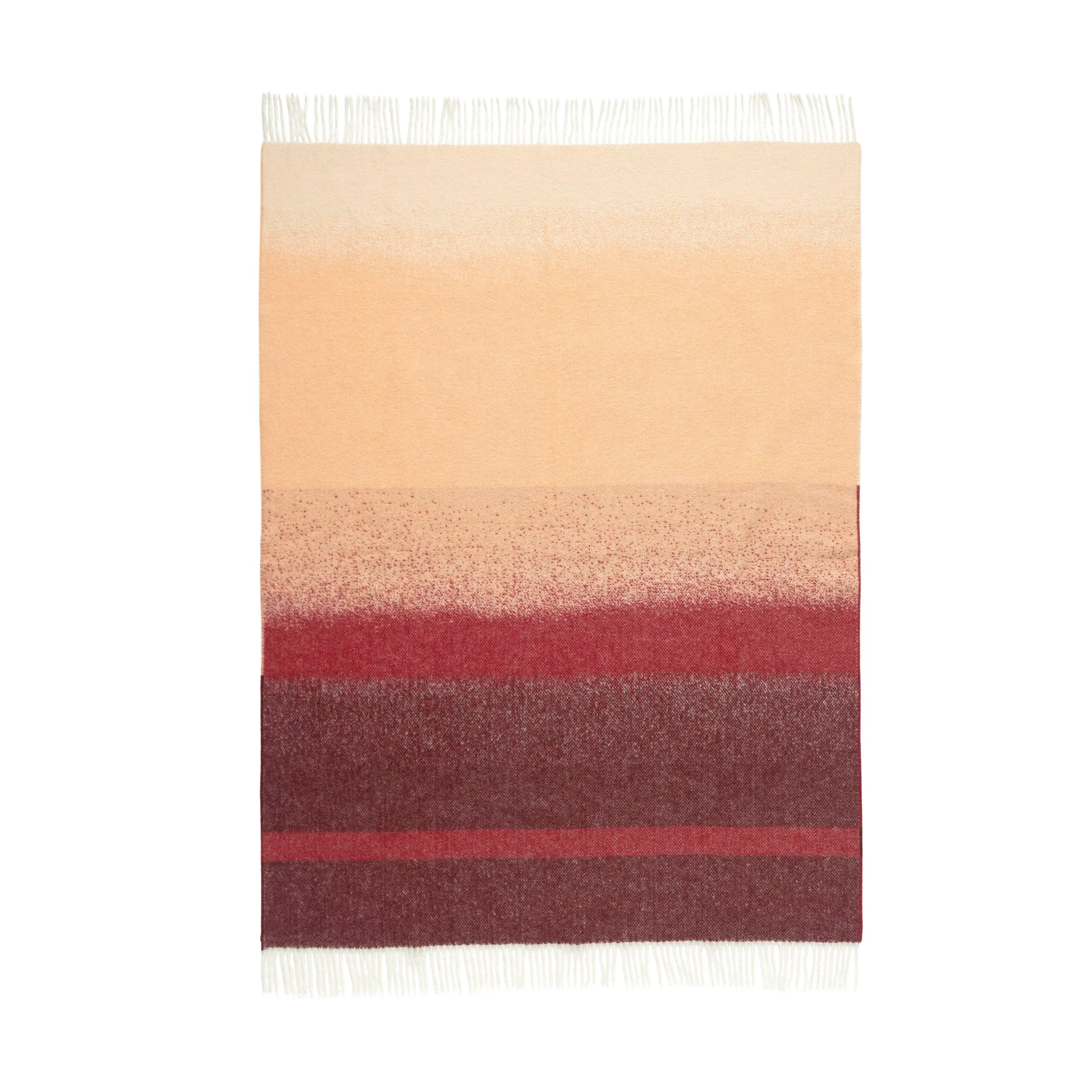 Koc Selänne 130x170 cm, Burgundy-off white, peach Marimekko