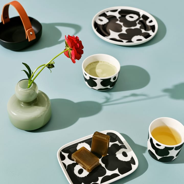 Kubek bez ucha Unikko 20 cl 2 szt., Biało-czarny Marimekko