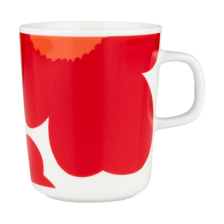 Kubek Iso Unikko 25 cl - White-red - Marimekko