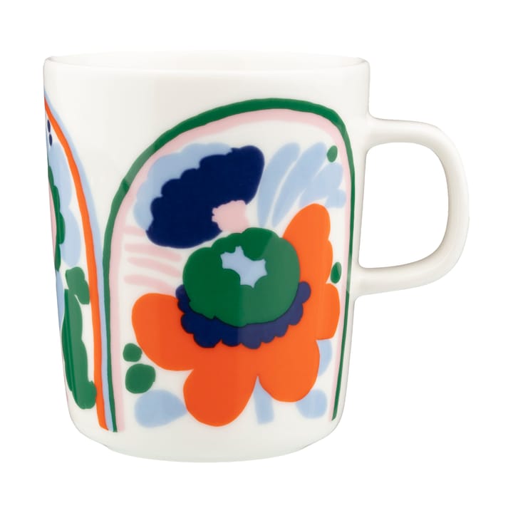 Kubek Karuselli 25 cl - White-light blue-orange - Marimekko