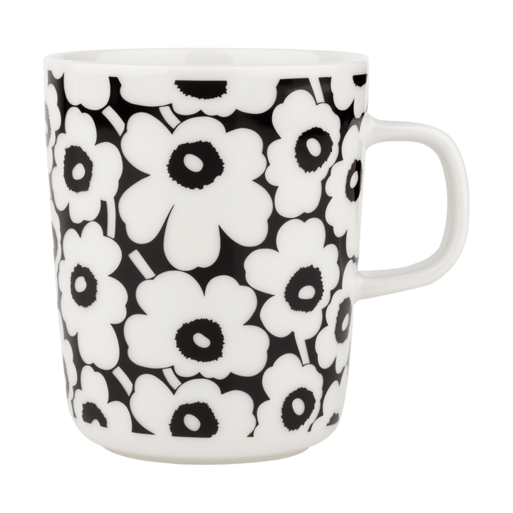 Kubek Pikkuinen Unikko 25 cl, Black-white Marimekko