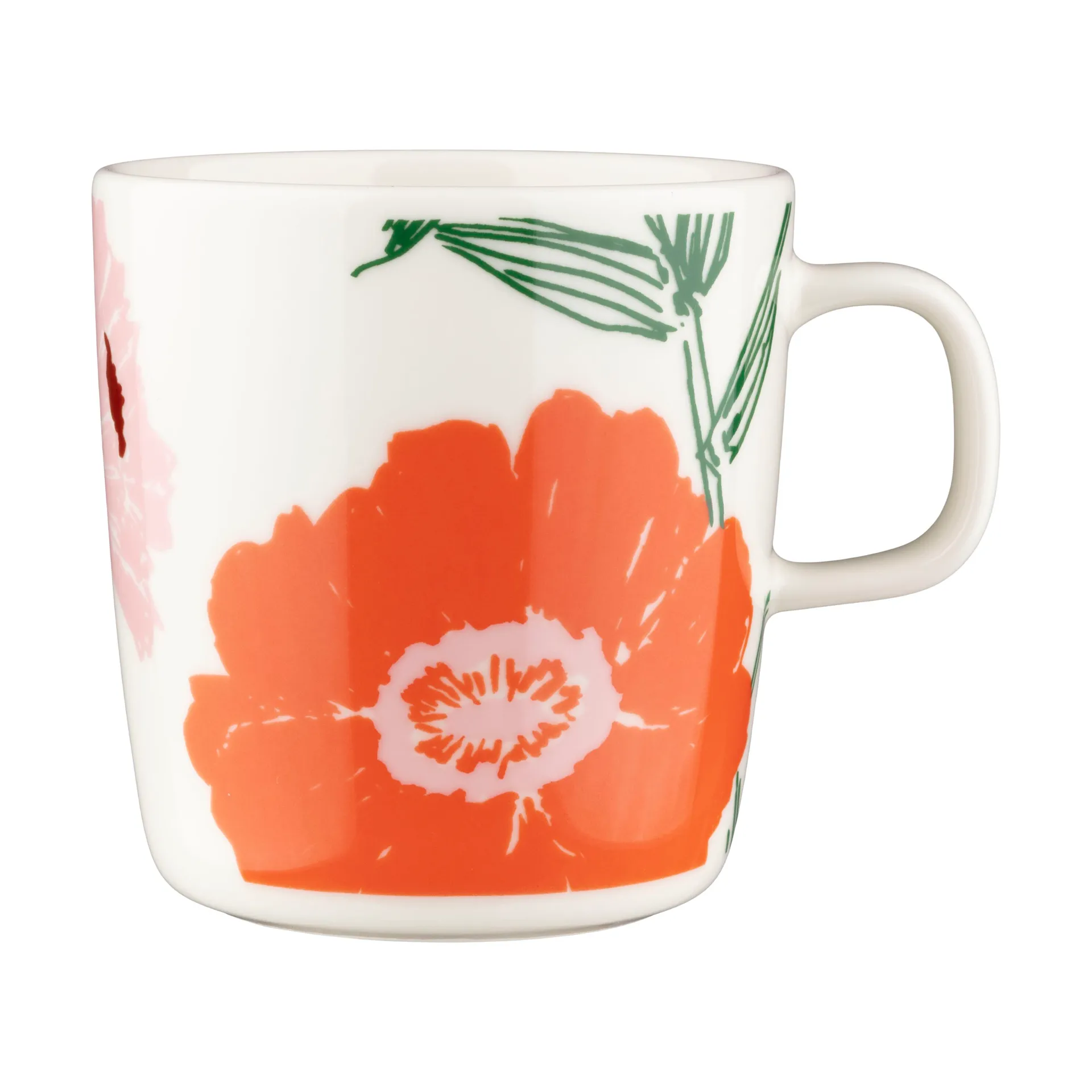 Kubek Puutarhakutsut 40 cl, White-green-orange Marimekko