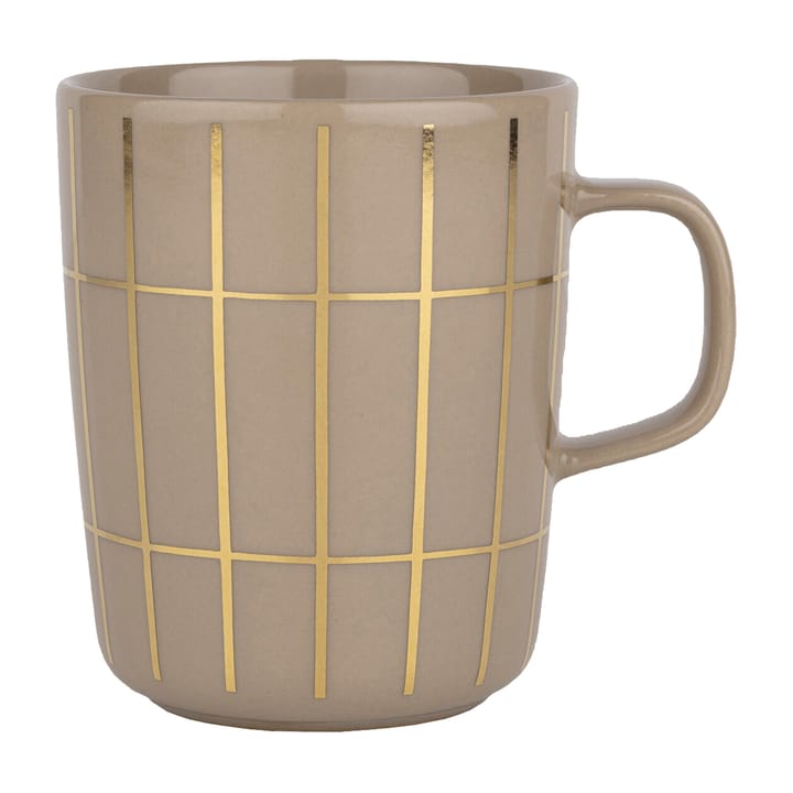 Kubek Tiiliskivi metal 250 ml, Beżowy-złoty Marimekko