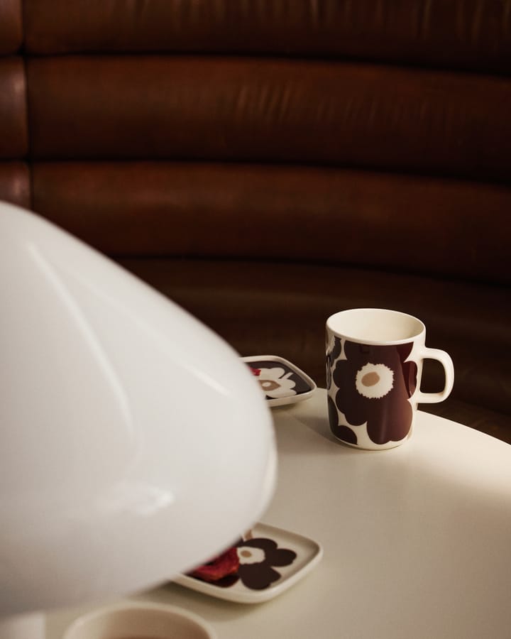 Kubek Unikko 2,5 dl 2 szt., Clay-Dark wine-White Marimekko
