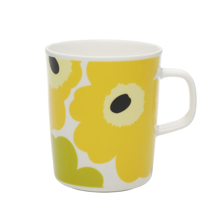 Kubek Unikko 250 ml - biało-oliwkowy - Marimekko