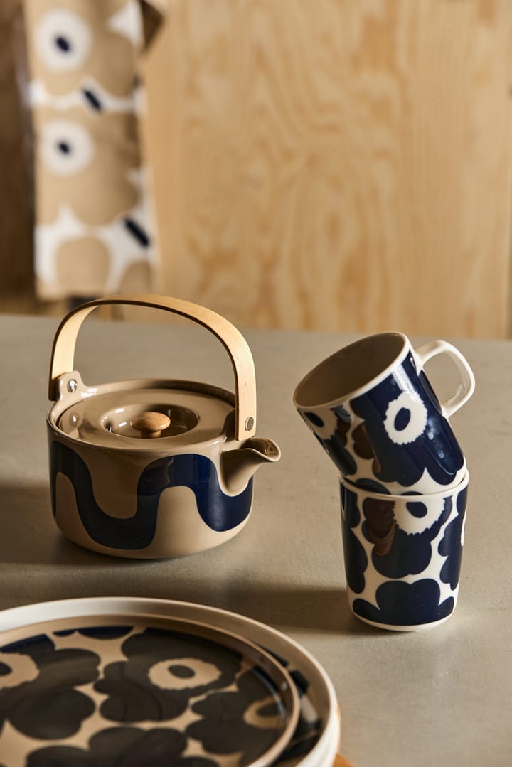 Kubek Unikko 250 ml, Biały-granatowy Marimekko