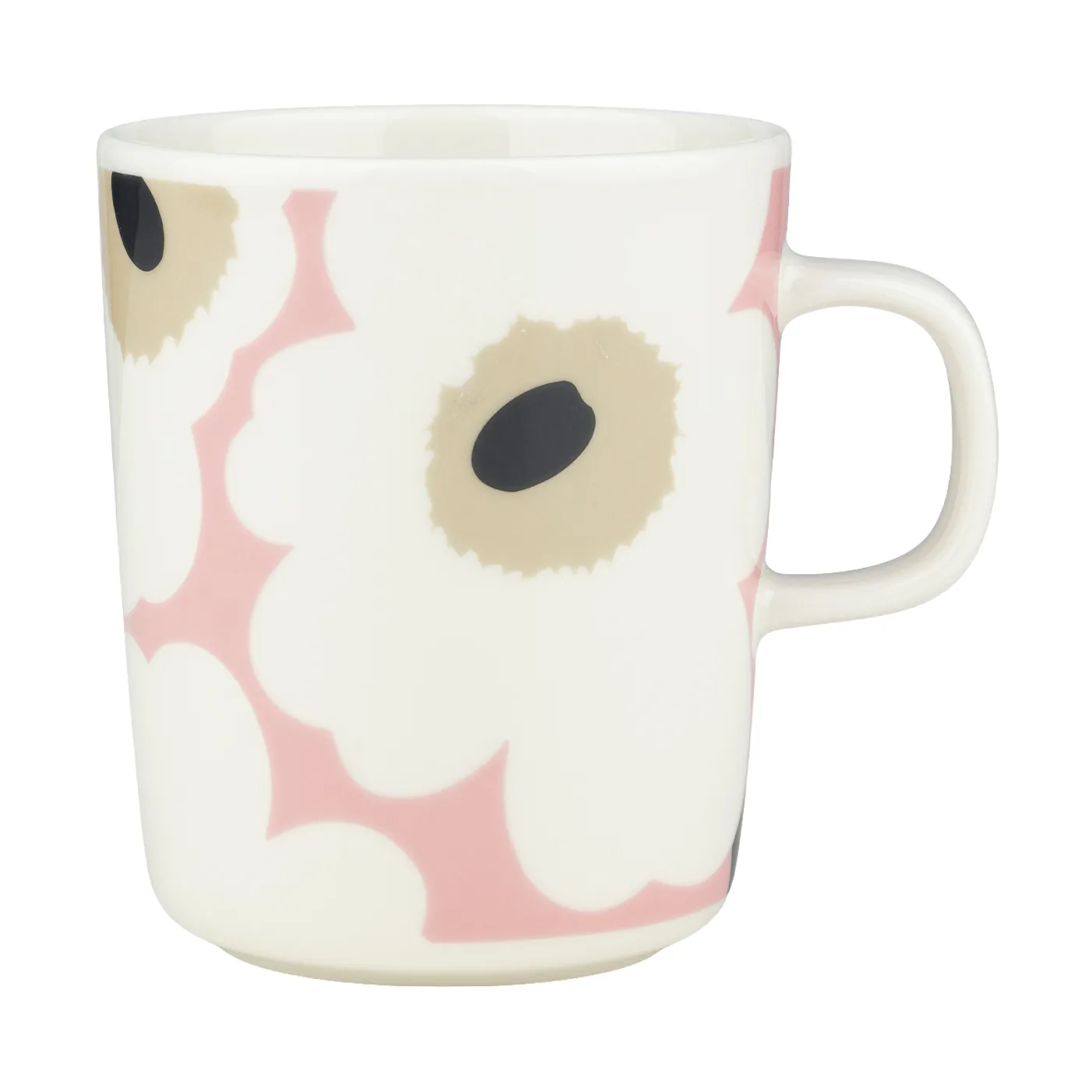 Kubek Unikko 250 ml, Off white-pink-sand-charcoal Marimekko