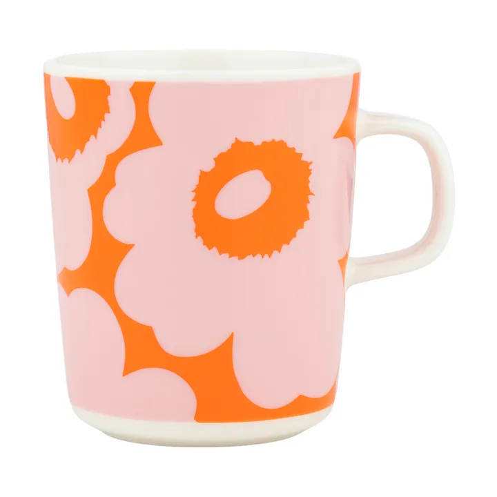 Kubek Unikko 250 ml - White-pink-orange - Marimekko