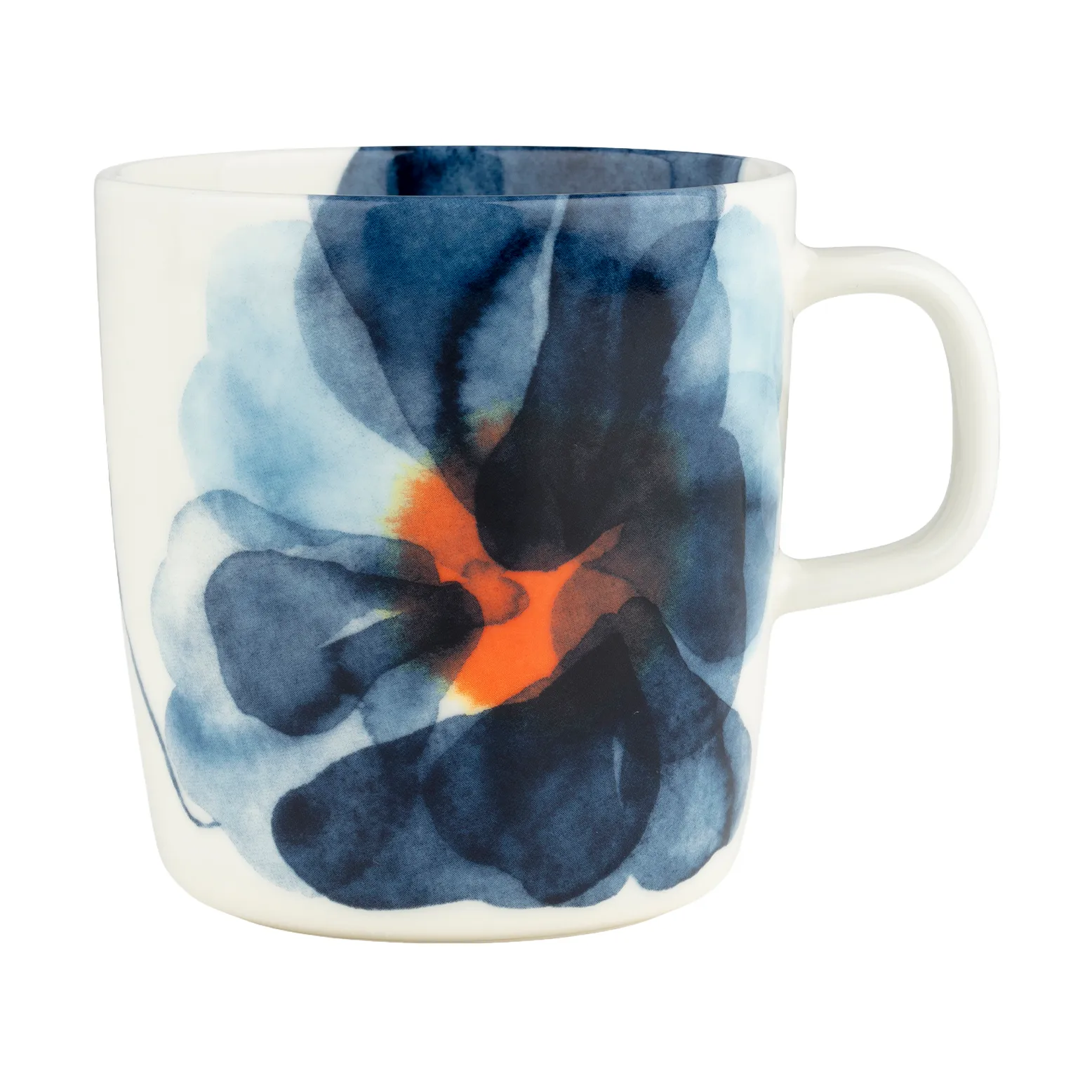 Kubek Valssi 400 ml, White-blue-orange Marimekko