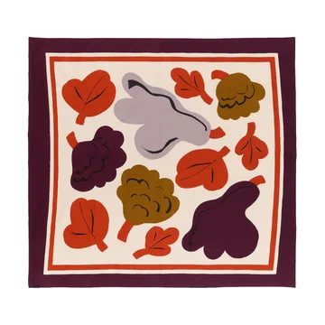 Kukasta Kukkaan obrus - Hay-plum-bronze-terracotta, 140x140 cm - Marimekko