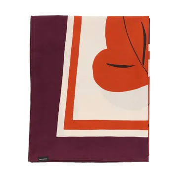 Kukasta Kukkaan obrus - Hay-plum-bronze-terracotta, 140x140 cm - Marimekko