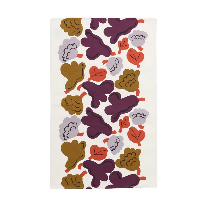 Kukasta Kukkaan ręcznik kuchenny - Hay-plum-bronze-terracotta, 43x70 cm - Marimekko