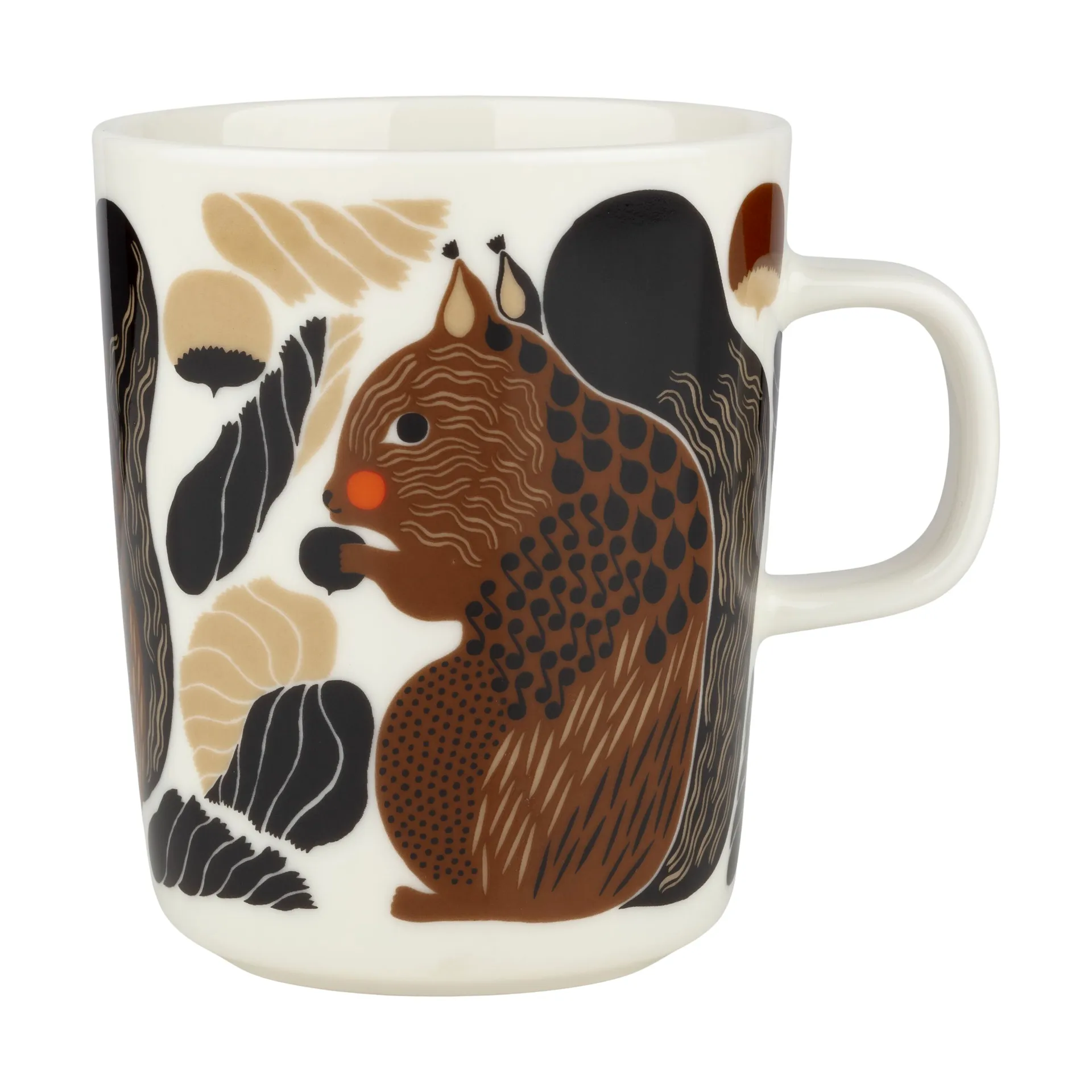 Kurre kubek 250 ml, White-brown-green Marimekko