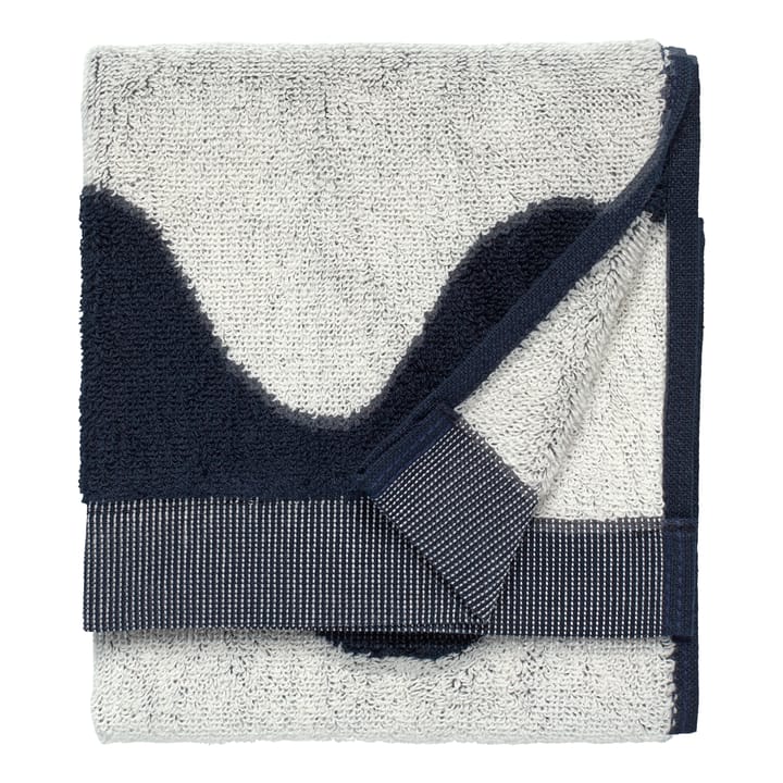 Lokki ręcznik ciemny niebiesko-bały - 30x50 cm - Marimekko