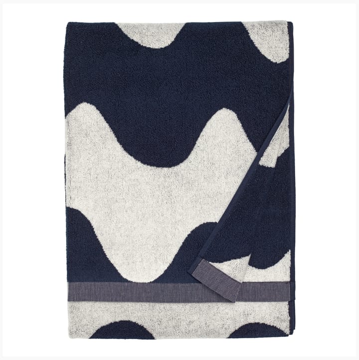 Lokki ręcznik ciemny niebiesko-bały - 70x140 cm - Marimekko