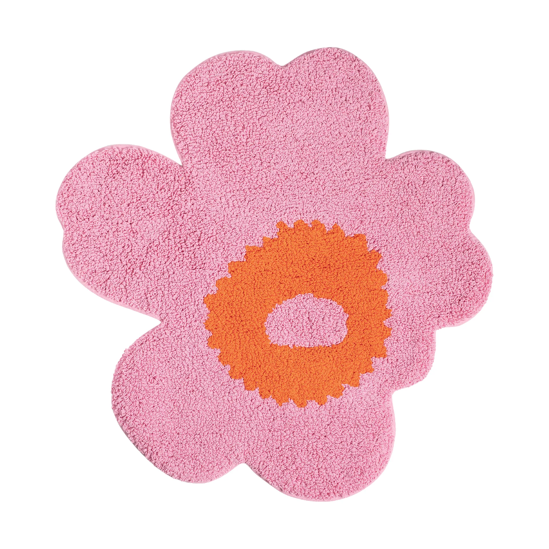 Mata łazienkowa Unikko 73x74 cm, Pink-orange Marimekko