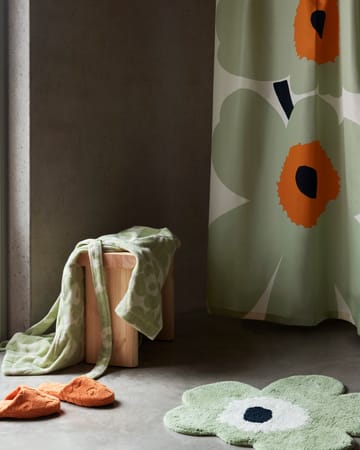 Mata łazienkowa Unikko 73x74 cm - Sage-off white - Marimekko
