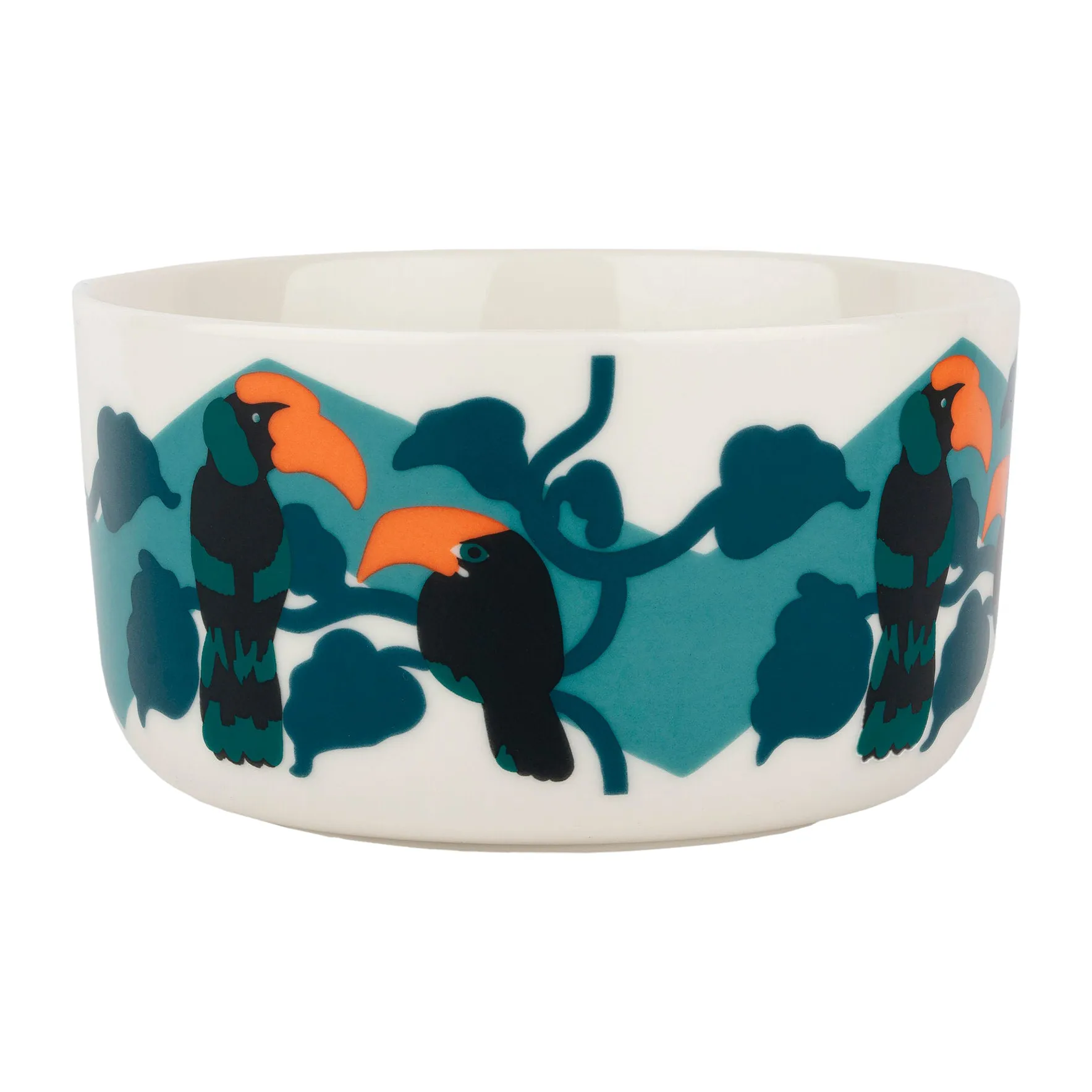 Miska Pepe 5 dl, Biało-turkusowo-pomarańczowy Marimekko