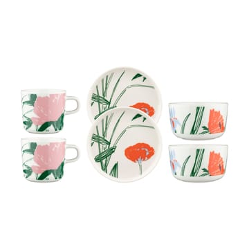 Miska Puutarhakutsut 2,5 dl - White-green-orange - Marimekko