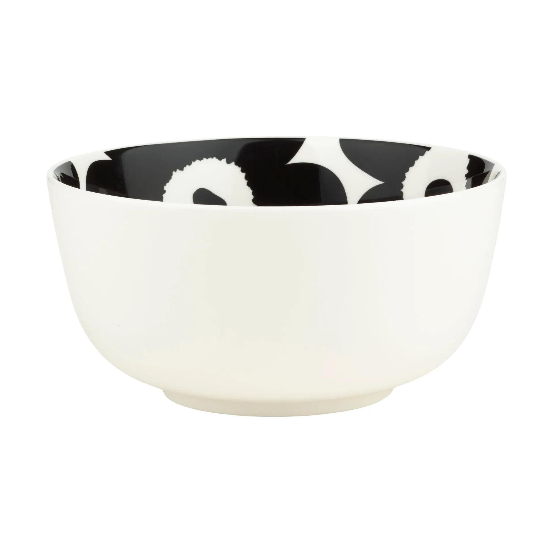 Miska Unikko 0,9 L, White-black Marimekko
