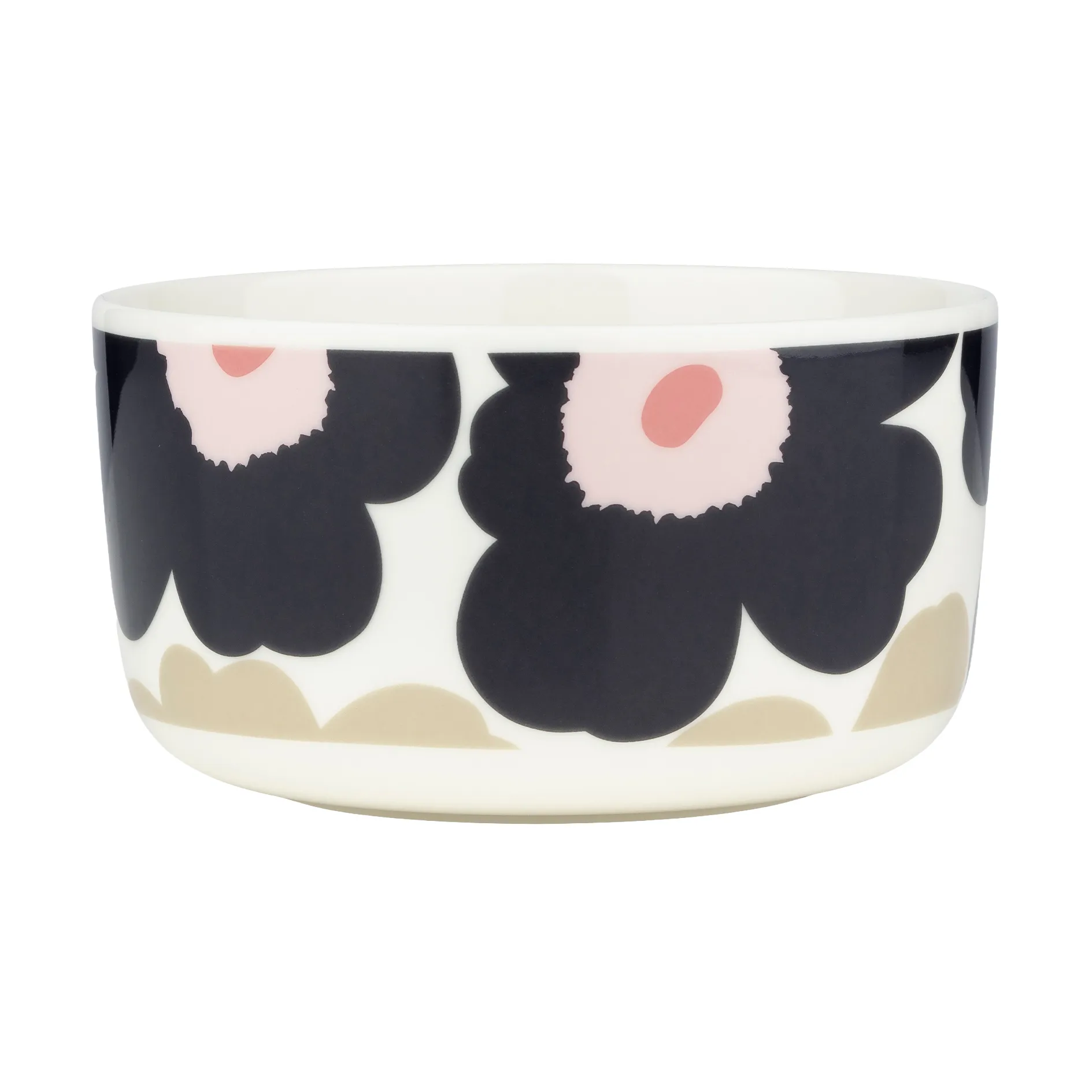 Miska Unikko 5 dl, Off white-charcoal-sand-pink Marimekko