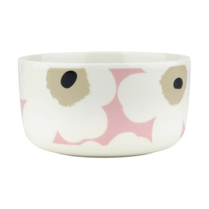 Miska Unikko 5 dl - Off white-pink-sand-charcoal - Marimekko