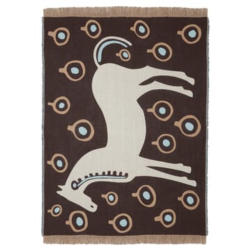 Musta Tamma narzuta 130x180 cm - Brązowy-biały-niebieski - Marimekko