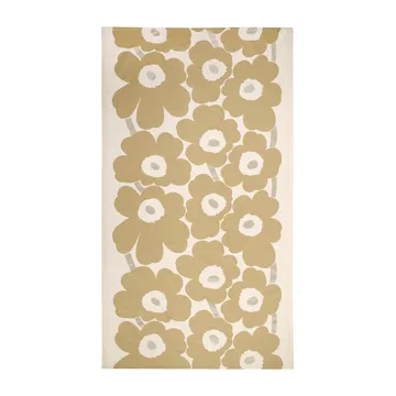 Obrus Unikko 140x250 cm - Beżowy-srebrny-biały - Marimekko