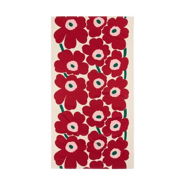 Obrus Unikko - Off white-cranberry-rose, 135x250 cm - Marimekko