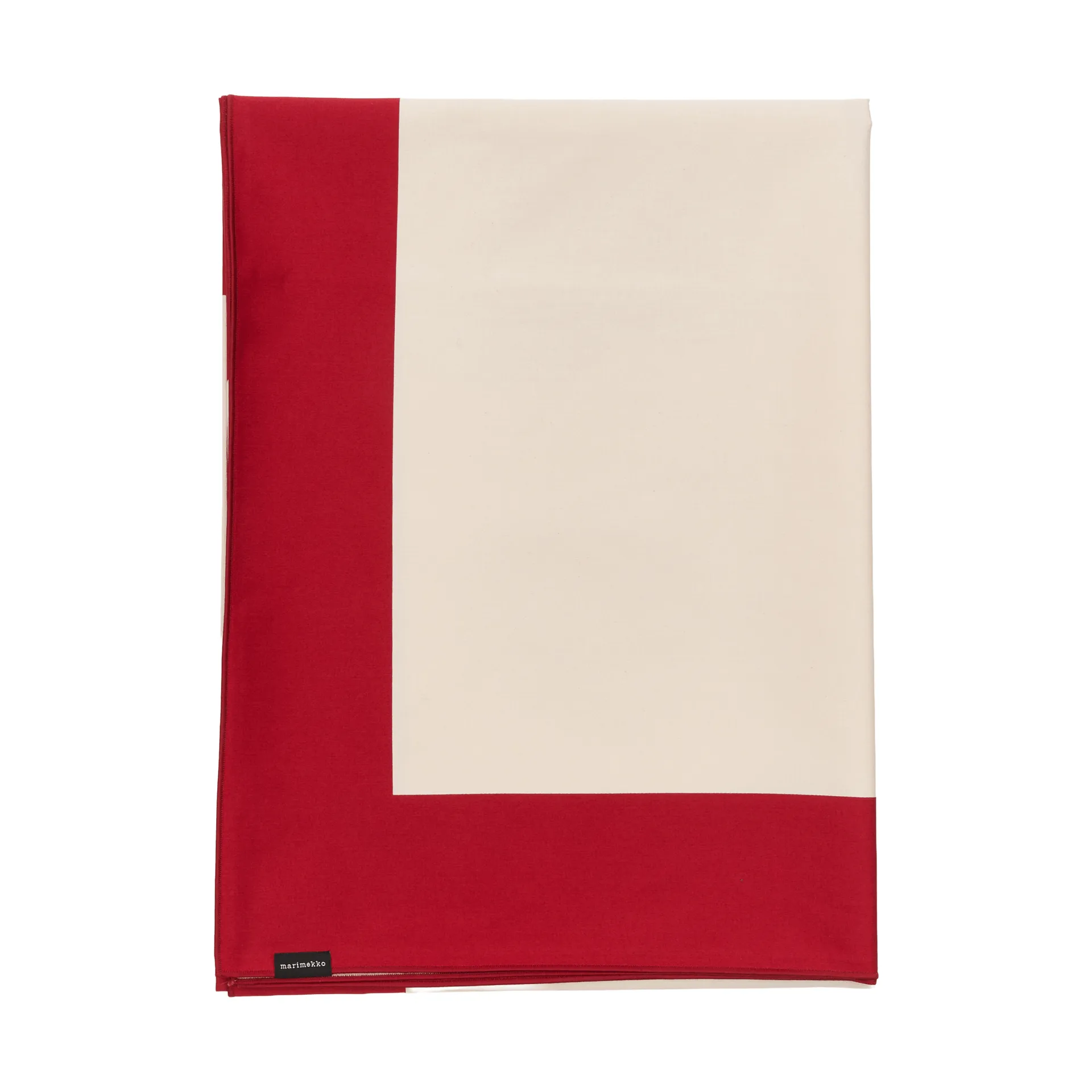 Obrus Unikko, Off white-cranberry-rose, 140x140 cm Marimekko