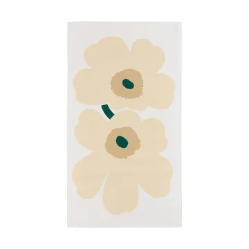 Obrus Unikko - White-hay-sand-emerald - Marimekko