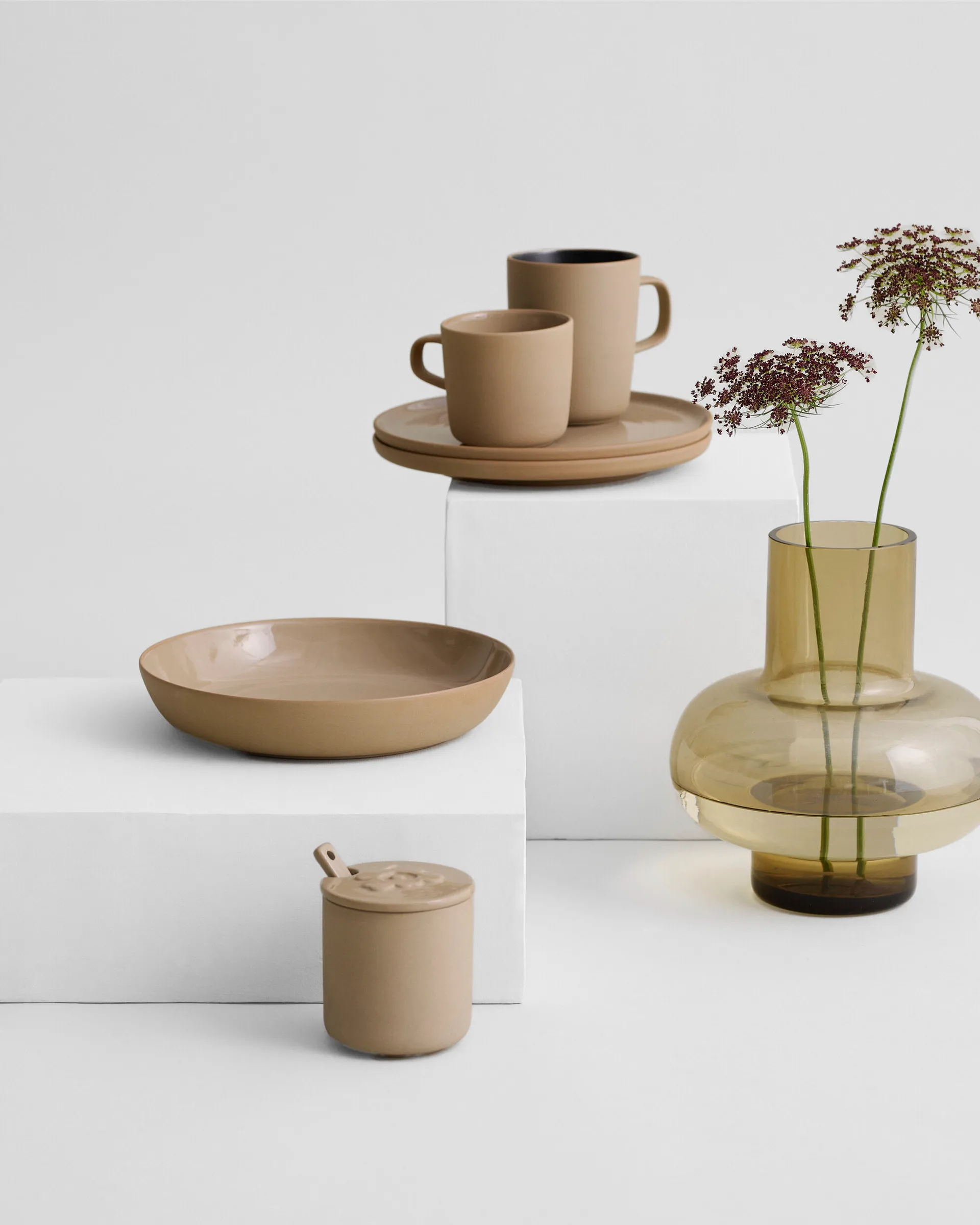 Oiva kubek 250 ml, brązowo-czarny Marimekko