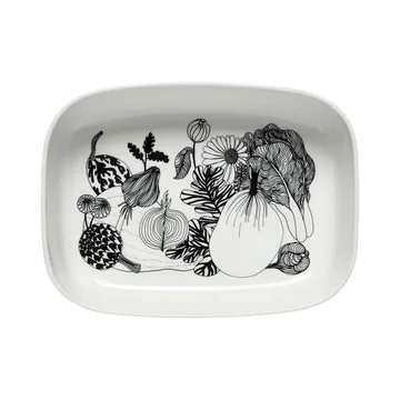 Oiva Siirtolapuutarha miska do serwowania - Biało-czarny - Marimekko