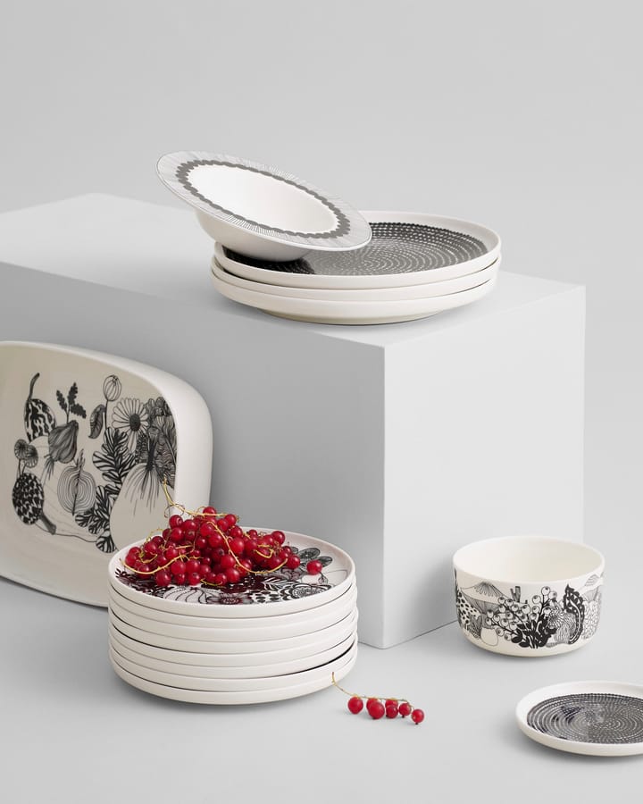 Oiva Siirtolapuutarha miska do serwowania, Biało-czarny Marimekko