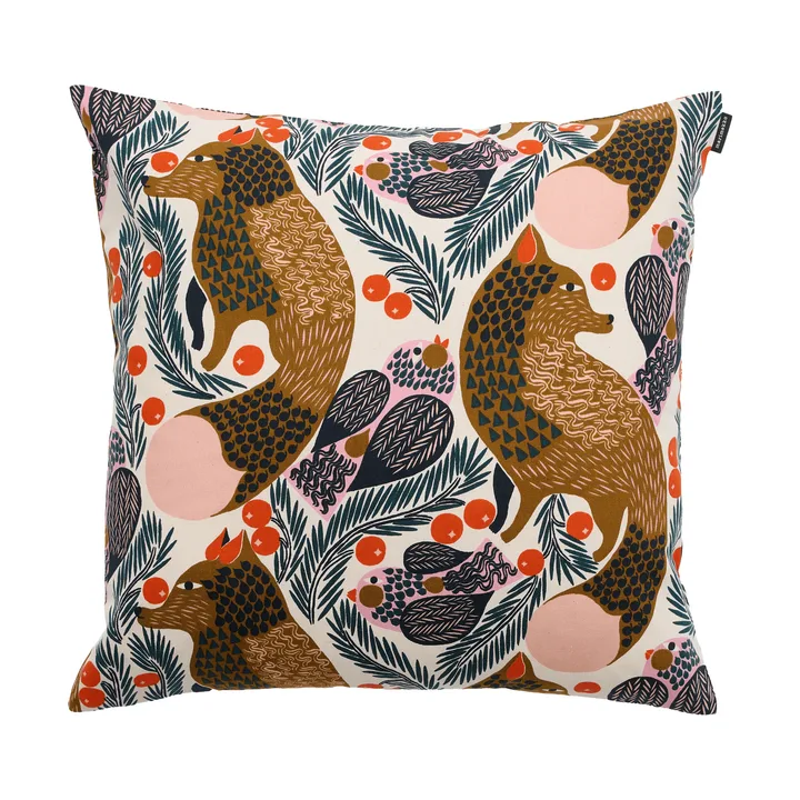 Pieni Ketunmarja poszewka na poduszkę 50x50 cm - White-multicolour - Marimekko