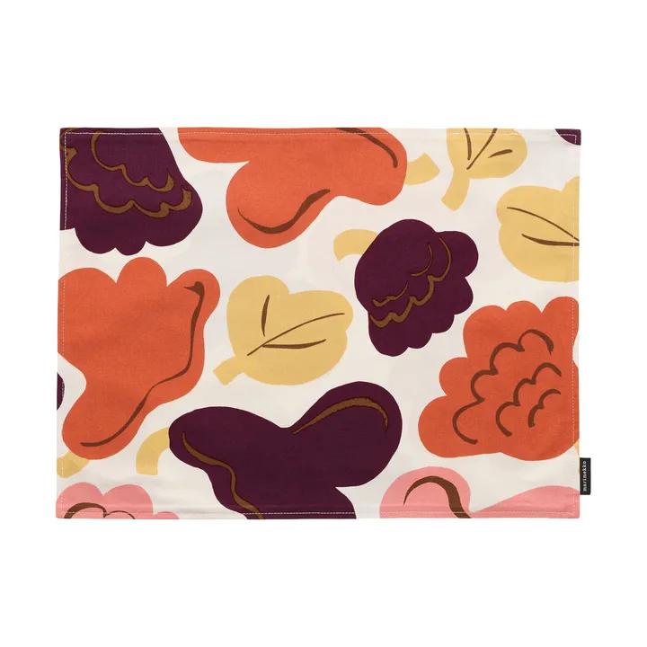 Pieni Kukasta Kukkaan Acryl podkładka na stół - Off white-śliwka-róż-terracotta - Marimekko