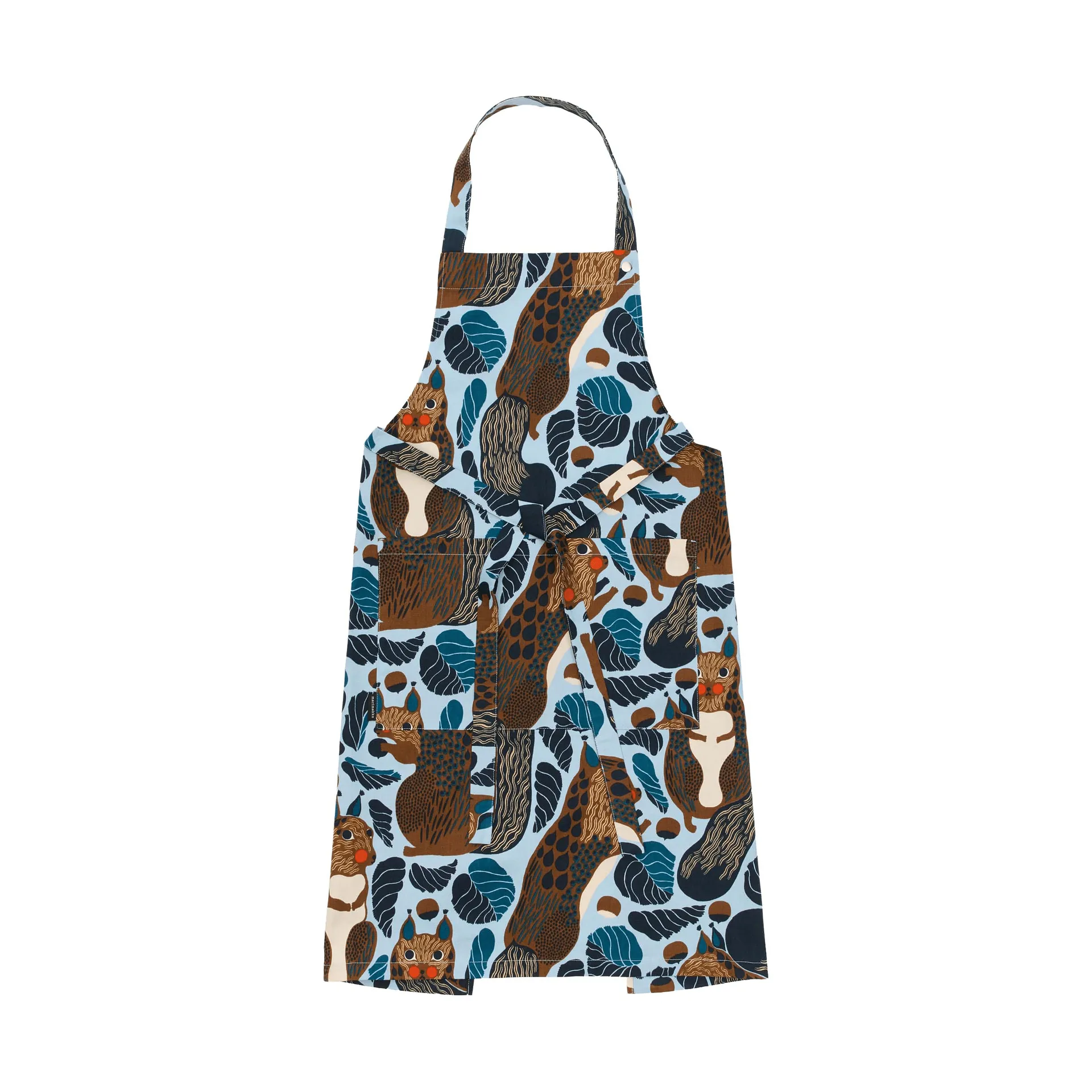 Pieni Kurre fartuch, Błękitne niebo-wielokolorowy Marimekko