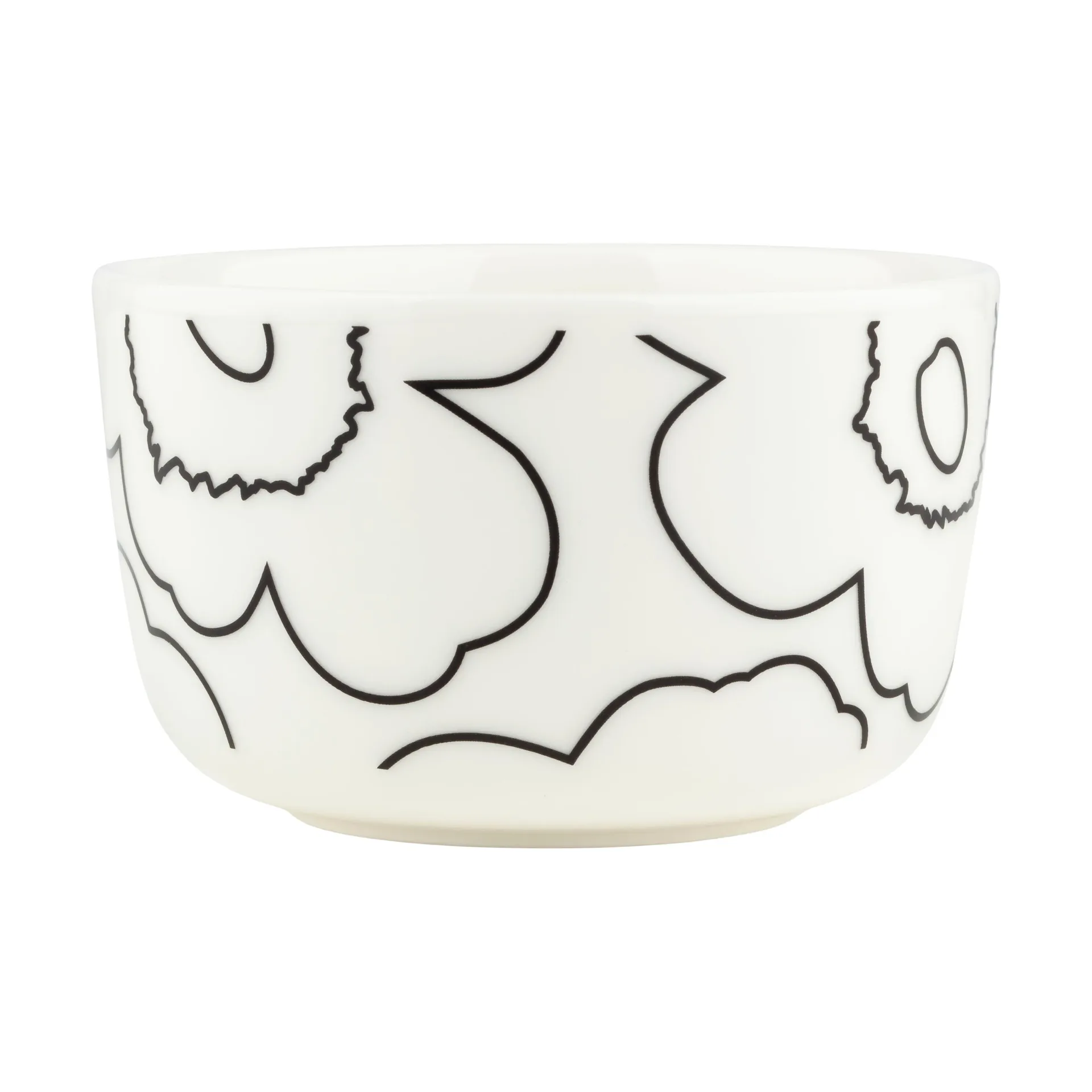 Piirto Unikko miska 2,5 dl, White-black Marimekko