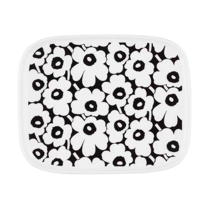 Pikkuinen Unikko półmisek 12x15 cm - Black-white - Marimekko