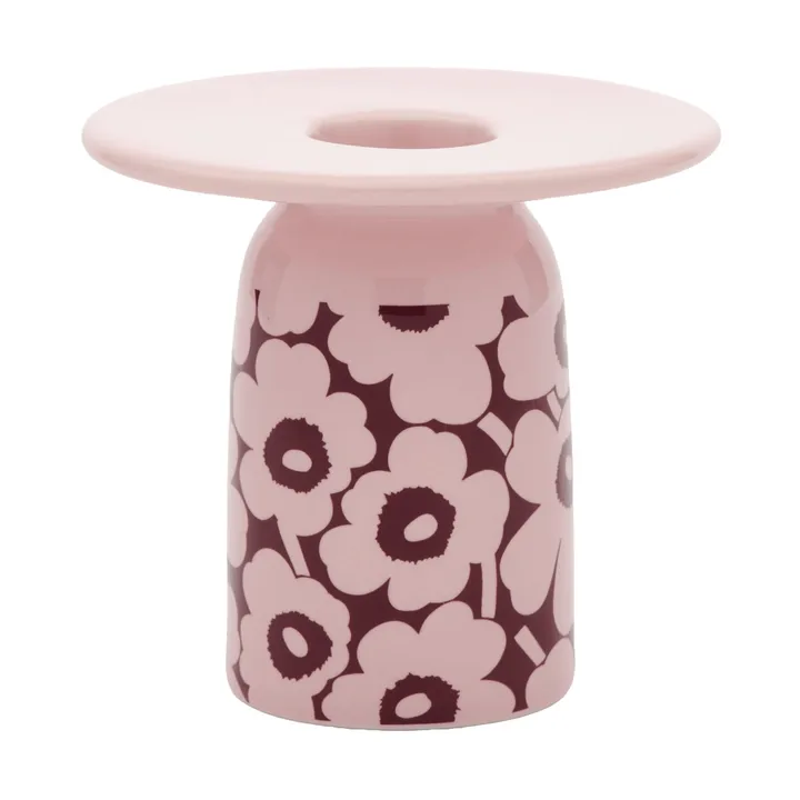 Pikkuinen Unikko świecznik - Różowo-burgundowy - Marimekko