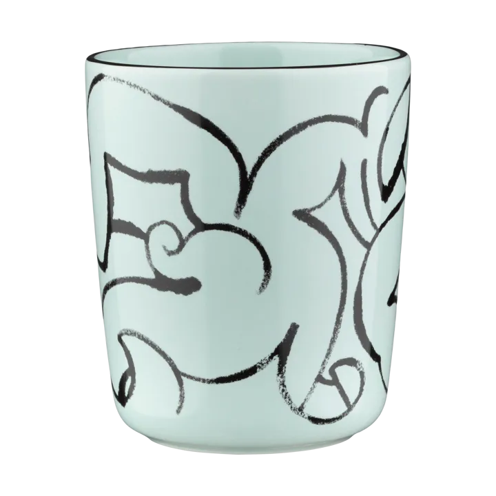 Pistilla kubek 250 ml - Mint-black - Marimekko