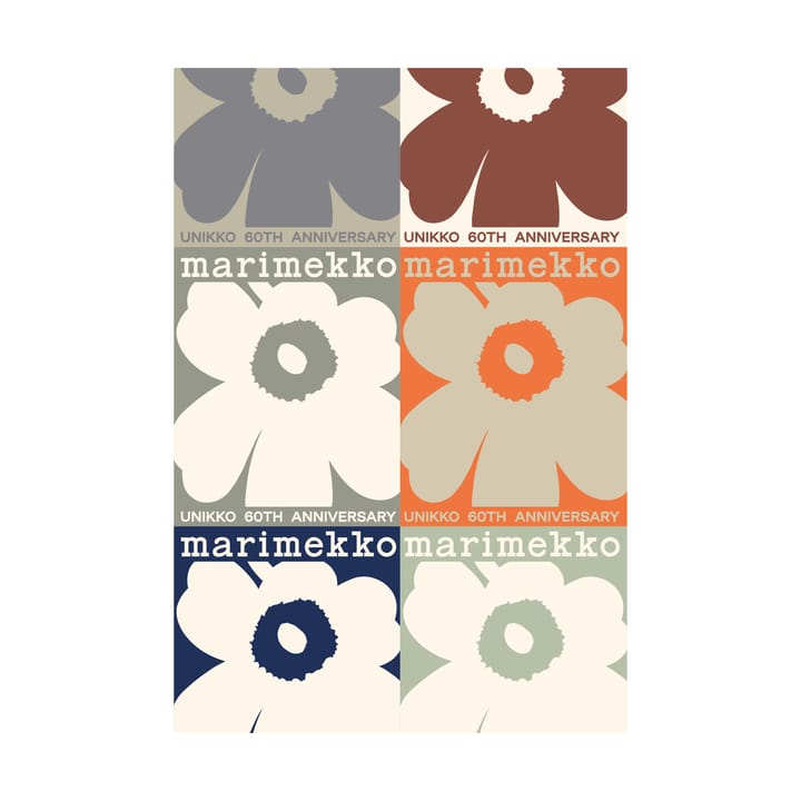 Plakat Unikko 60-lecie 70x100 cm, Multi Marimekko