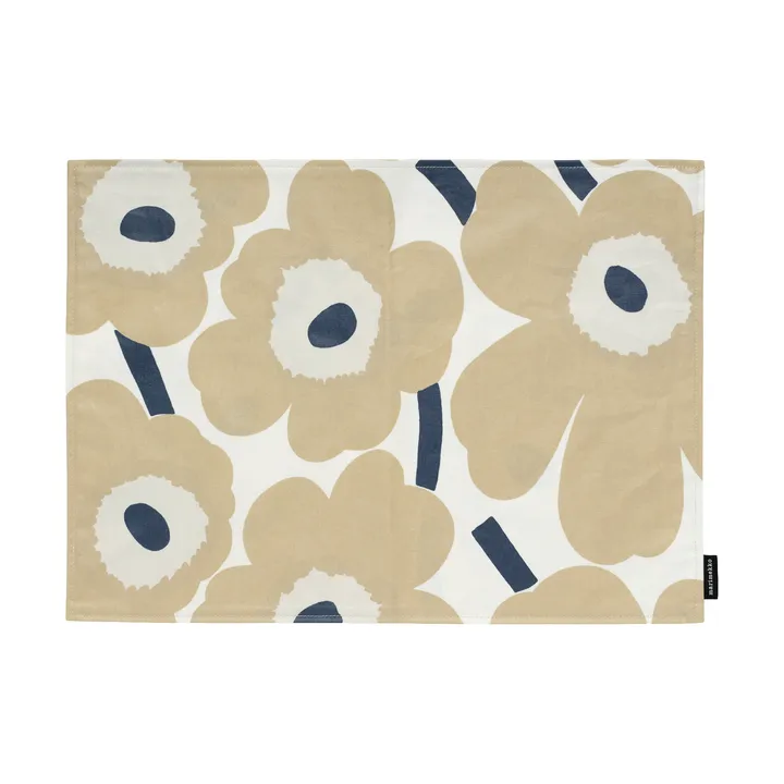 Podkładka na stół z akrylu Pieni Unikko - Off white-beige-dark blue - Marimekko
