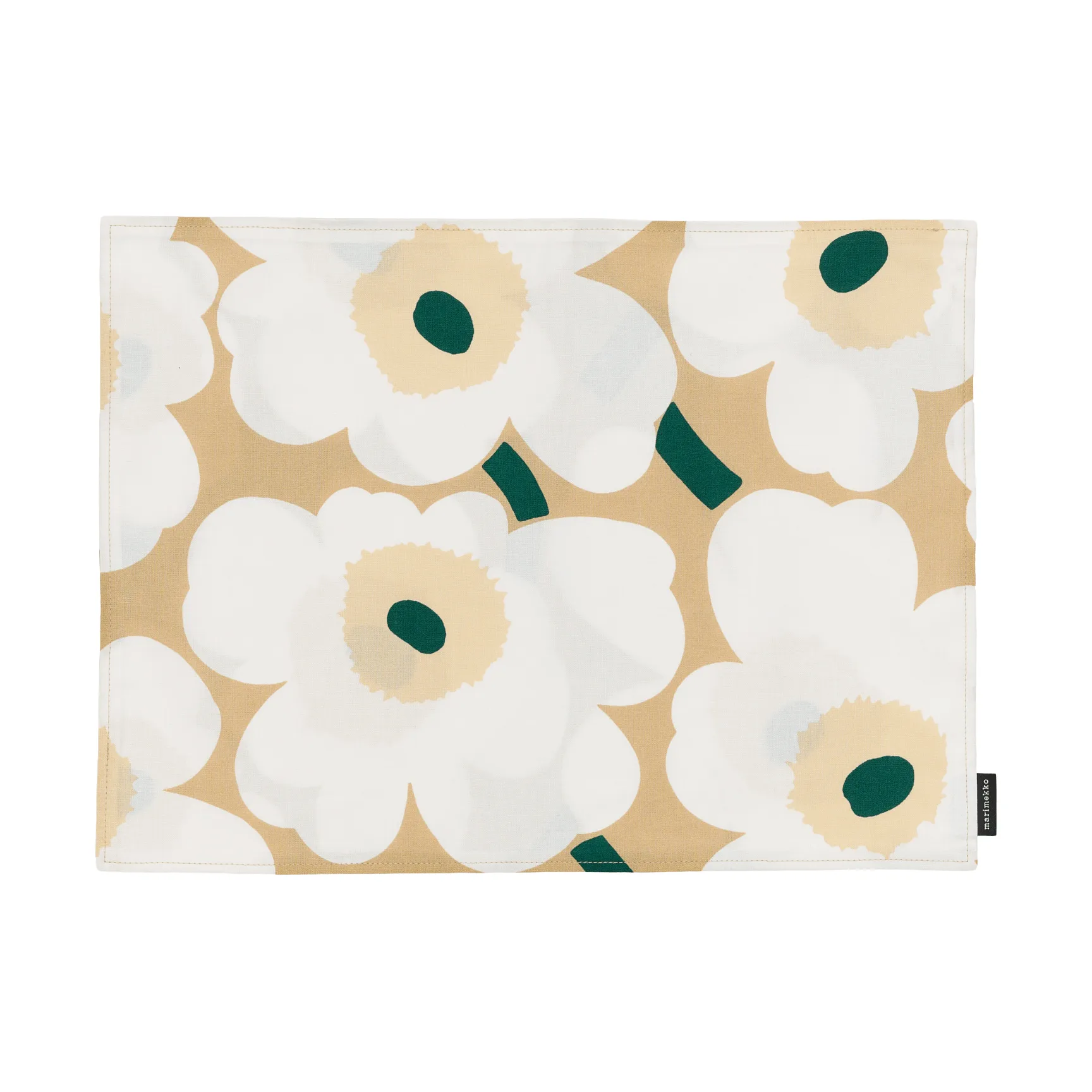 Podkładka na stół z akrylu Pieni Unikko, Sand-white-hay-emerald Marimekko