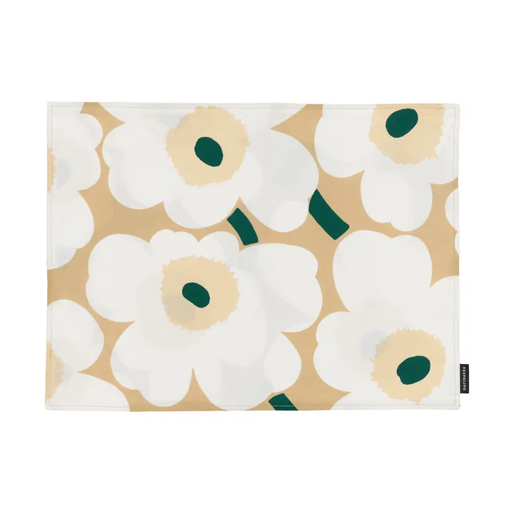 Podkładka na stół z akrylu Pieni Unikko - Sand-white-hay-emerald - Marimekko