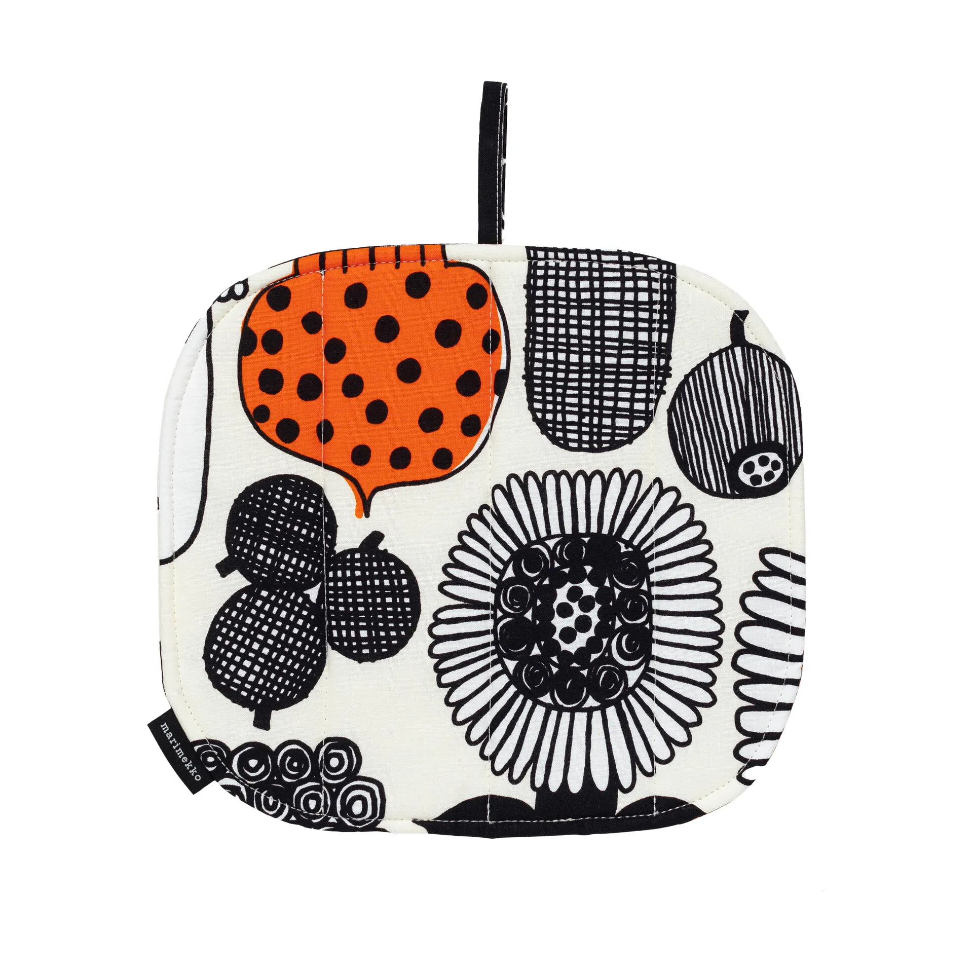 Podkładka pod gorące naczynia Puutarhurin Parhaat, White-black-orange Marimekko
